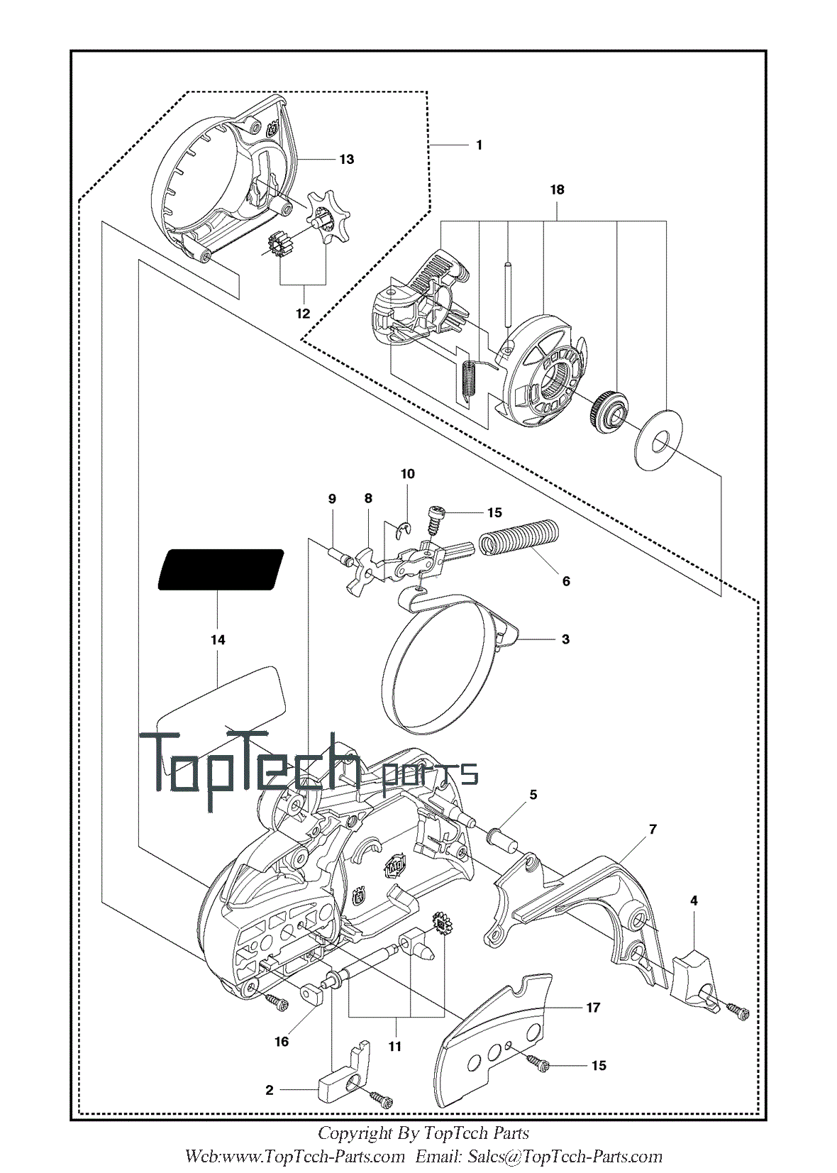 Chain Brake assy/ Clutch assy