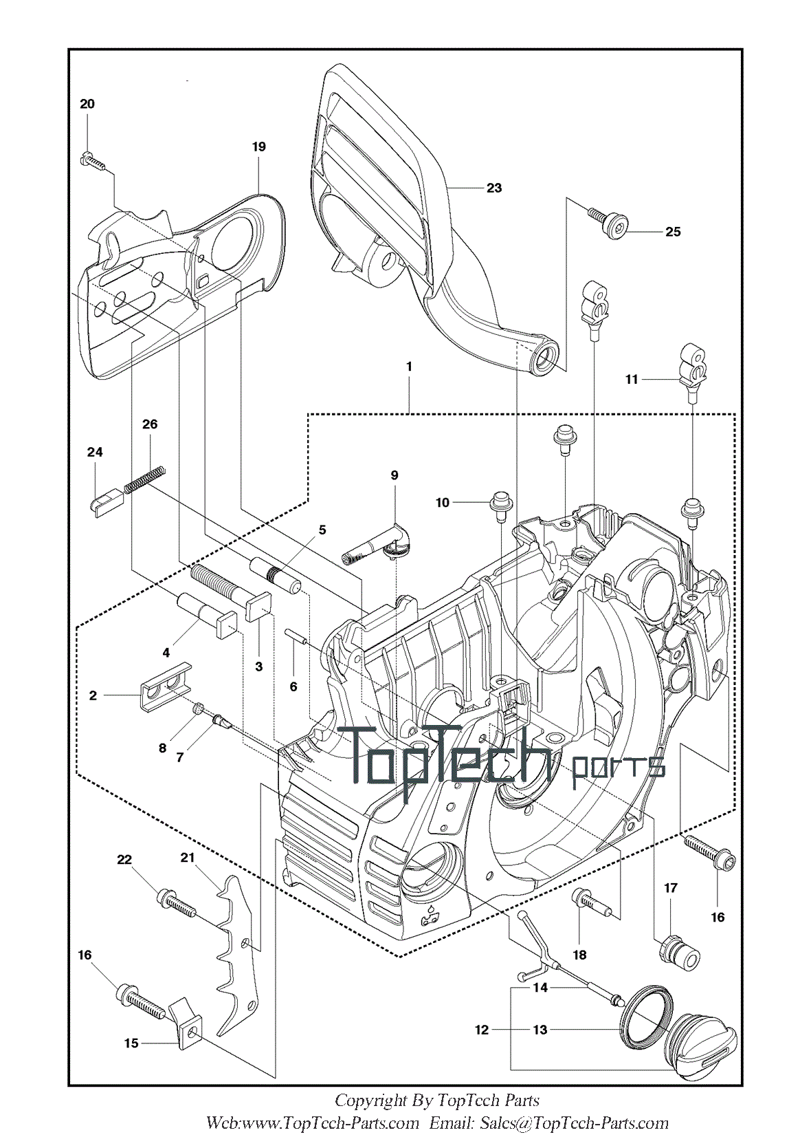 Crankcase assy