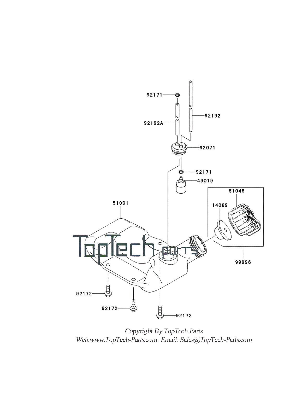 Fuel tank / Fuel valve assy