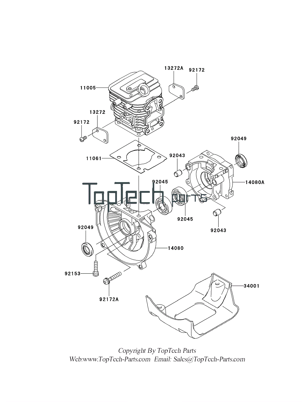 Cylinder crankcase assy