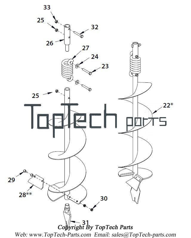 Earth auger drawings (3)